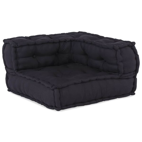 vidaXL Modulinė sofa 3 pcs Antracitas audinys