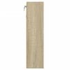vidaXL Vitrininė spintelė, sonoma ąžuolo spalvos, 100x15x58cm, MDP