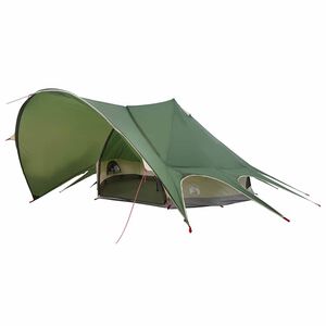 vidaXL Teepee palapinė 7 asmenims Žalia ir Pilka 600 x 600 x 347 cm