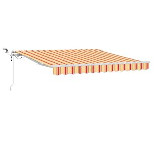 vidaXL I&scaron;traukiama markizė Geltona ir Oranžinė 300 x 250 cm