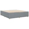 vidaXL Lovos rėmas be čiužinio, &scaron;viesiai pilkas, 180x200cm, audinys