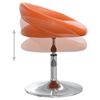 vidaXL Pasukamos valgomojo kėdės, 4vnt., oranžinės, dirbtinė oda