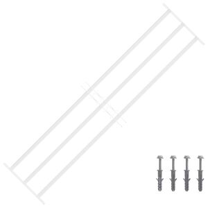 vidaXL Langų saugos grotelės su 3 skersinėmis 3 vnt. 93-174 cm