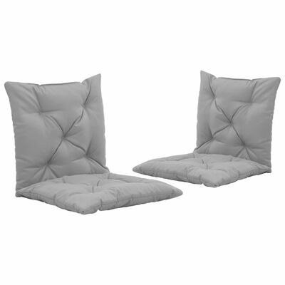 vidaXL Supamos kėdės pagalvėlės, 2vnt., pilkos spalvos, 50cm