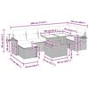 vidaXL Sodo komplektas su pagalvėlėmis, 8 dalių, poliratanas/akacija