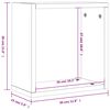 vidaXL Wall Cube lentynos 4 vnt Pilka Sonoma 30x15x30 cm