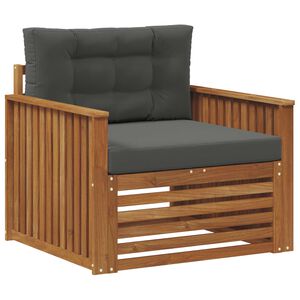 vidaXL Lauko sofos komplektas Tvirta akacijos mediena ir poliesteris