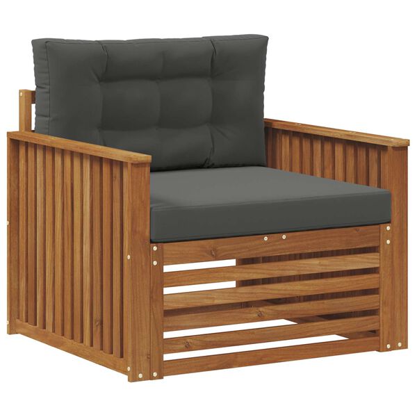 vidaXL Lauko sofos komplektas Tvirta akacijos mediena ir poliesteris