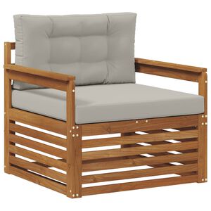 vidaXL Lauko sofa Tvirta akacijos mediena ir poliesteris