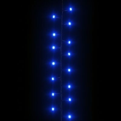vidaXL Smulkių LED lempučių girlianda, 25m, PVC, 1000 mėlynų LED