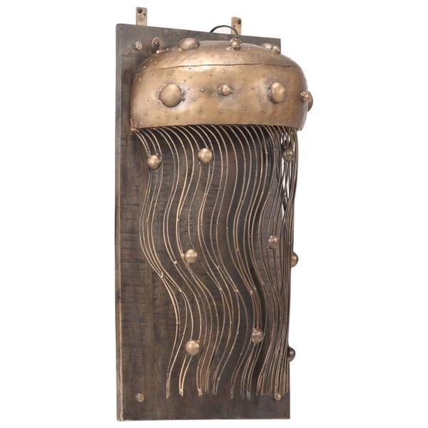 vidaXL Sieninis &scaron;viestuvas, geležis/mango masyvas, medūzos dizaino