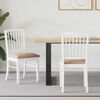 vidaXL Valgomojo kėdės 2 pcs Balta 50 x 52,5 x 91 cm