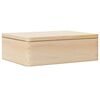 vidaXL Medinė dėžutė su dangteliu 40x30x13 cm medžio masyvo pu&scaron;is