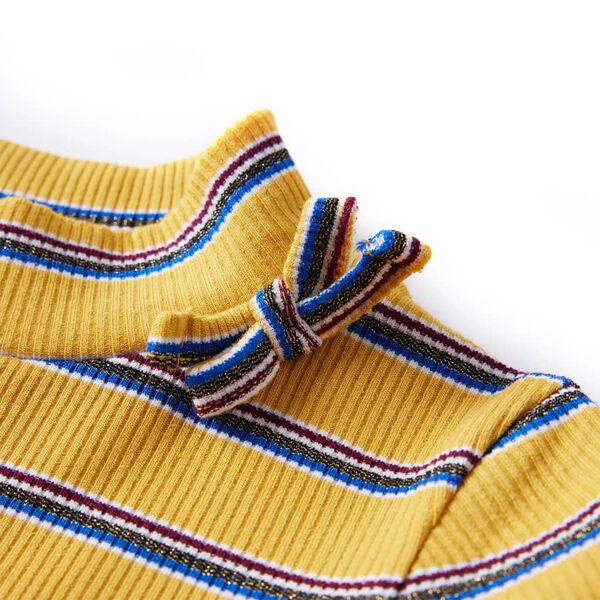 Vaiki&scaron;ki mar&scaron;kinėliai ilgomis rankovėmis, geltonai rudi, 140 dydžio