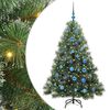 vidaXL Dirbtinė Kalėdų eglutė su 150 LED Žalia 150 cm PE ir PVC
