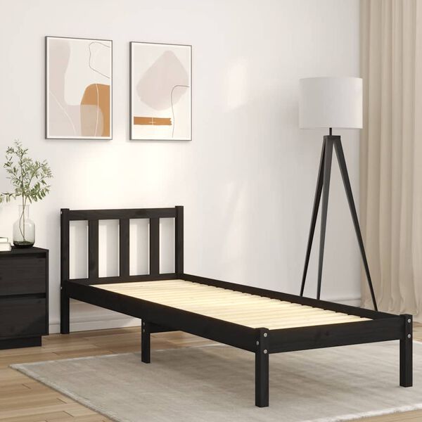 vidaXL Lovos grotelės, 70x200cm, pu&scaron;ies medienos masyvas