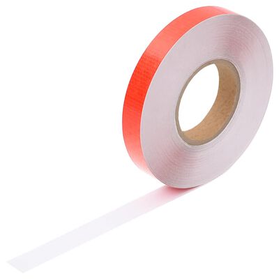 vidaXL Šviesą atspindinti lipni juosta, raudona, 2,5cmx50m, PVC