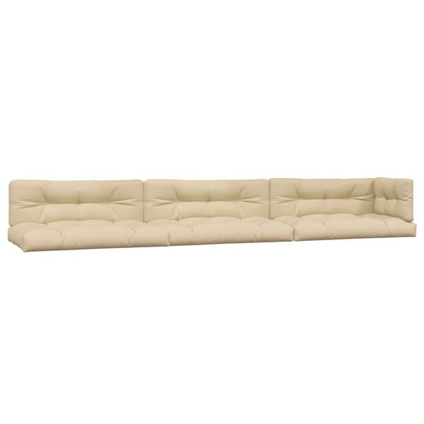 vidaXL Sofos komplektas i&scaron; palečių su pagalvėlėmis, 6 dalių, akacija