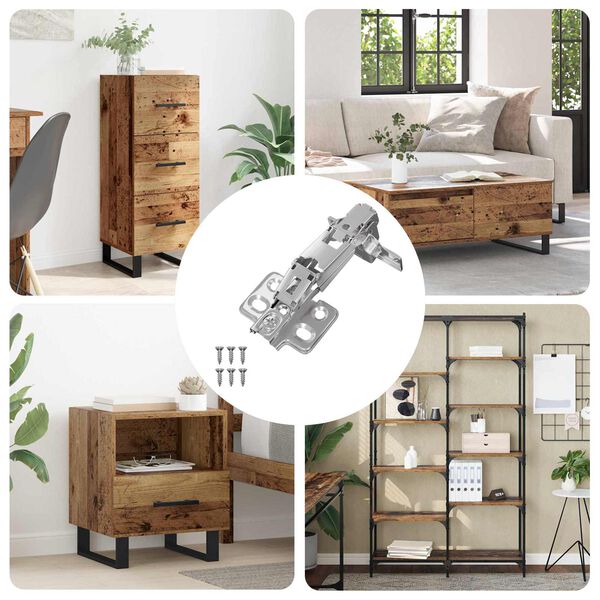 vidaXL Vyrius 12 pcs Nikelio 139 x 64,1 x 10 mm Geležis