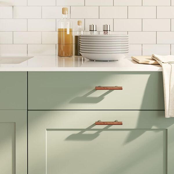 vidaXL Spintelės rankenėlės, 10vnt., bronzinės, nerūdijantis plienas