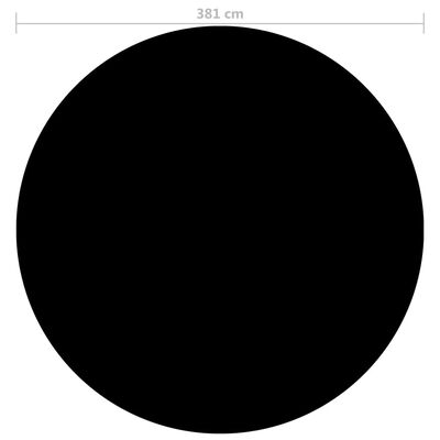 vidaXL Baseino uždangalas, juodos spalvos, 381cm, PE