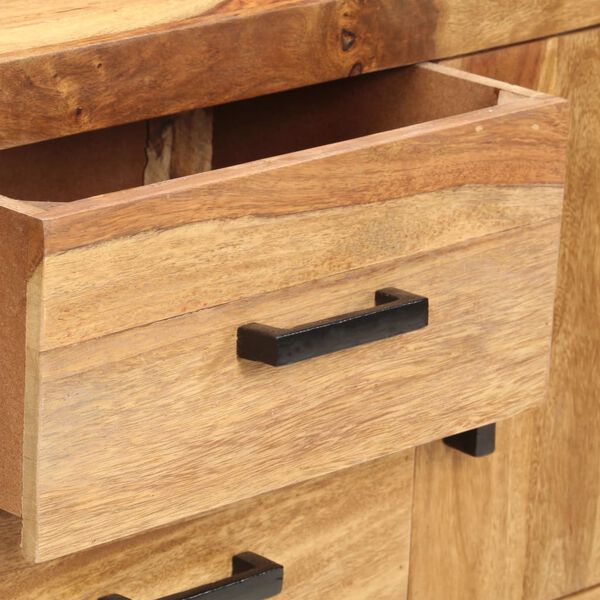 vidaXL &Scaron;oninė spintelė, 118x28x75cm, rausvosios dalbergijos masyvas