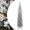vidaXL Dirbtinė Kalėdų eglutė Žalia 210 cm PVC, plienas ir plastikas