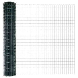 vidaXL Euro tvoros su stulpu 10 x 1,5 m PVC dengtas plienas Žalia