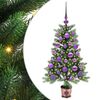 vidaXL Kalėdų eglutė su 150 LED s stovu Žalia 90 cm PE