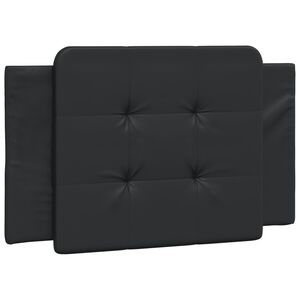 vidaXL Galvūgalio pagalvėlė, Zadar, juodos spalvos, 80 cm, dirbtinė oda