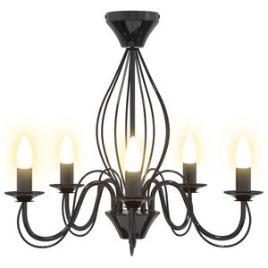 vidaXL Gaublio lempa E14 Metalas Juoda &Oslash; 52 x 47 cm
