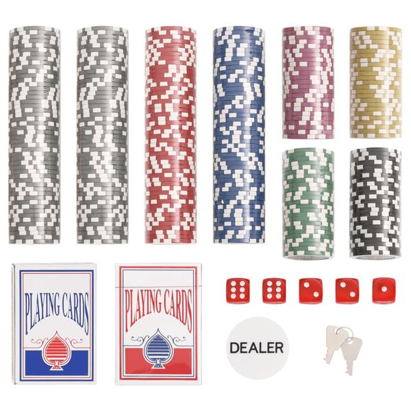 vidaXL Pokerio žetonų rinkinys, 300vnt., 11,5g