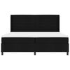 vidaXL Kiemas lova su čiužiniu Juodas 200 x 200 cm audinys