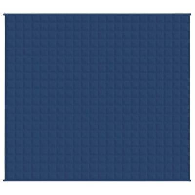 vidaXL Sunki antklodė, mėlynos spalvos, 220x235cm, audinys, 11kg