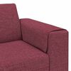 vidaXL Svetainės sofa Vyno raudona 250 x 77 x 76 cm Poliesteris