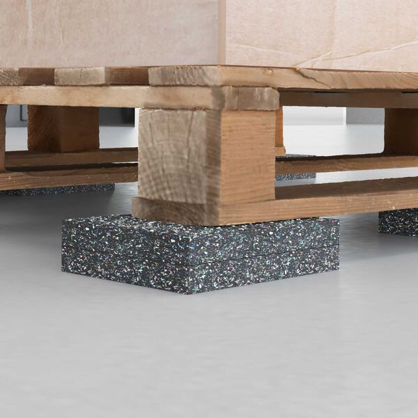 vidaXL Gumos volas Juoda Guma