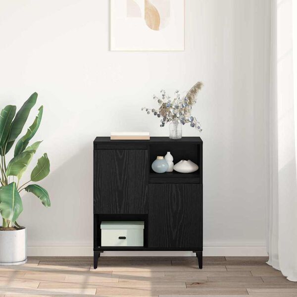 vidaXL Kabalas Juodas ąžuolas 60 x 35 x 70 cm Apdirbta mediena