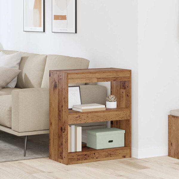 vidaXL Knygų spinta Senas medis 60 x 30 x 72 cm Apdirbta mediena