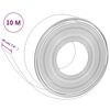 vidaXL Sodo apvadai, 5vnt., pilkos spalvos, 10m, 20cm, polietilenas