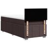 vidaXL Lova su spyruoklėmis ir čiužiniu, ruda, 80x200 cm, audinys