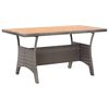 vidaXL Sodo stalas, pilkas, 120x70x66cm, akacijos medienos masyvas