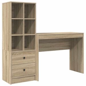 vidaXL Stalas Sonoma ąžuolas 145,5 x 40 x 127 cm 2 vnt.