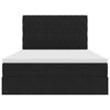 vidaXL Lova su daiktų laikymo vieta ir čiužiniu Juoda 140 x 190 cm