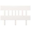 vidaXL Lovos galvūgalis, baltas, 183,5x3x81cm, pušies medienos masyvas