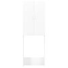 vidaXL Skalbimo ma&scaron;inos spintelė, baltos spalvos, 64x25,5x190cm