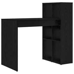 vidaXL Stalas Juodas ąžuolas Apdirbta mediena 108 x 55 x 103.5 cm