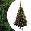 vidaXL Dirbtinė Kalėdų eglutė su burbulais 120 cm 150 LED &Scaron;ilta balta