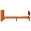 vidaXL Lovos rėmas su galvūgalio 2 pcs Va&scaron;ko ruda Kietas pu&scaron;ies medis