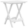 vidaXL Sulankstomas sodo staliukas, baltos spalvos, 45,5x38,5x50cm