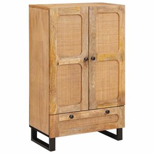 vidaXL Auk&scaron;tas spintelė Ruda 40 x 33 x 110 cm Kietas mango medis